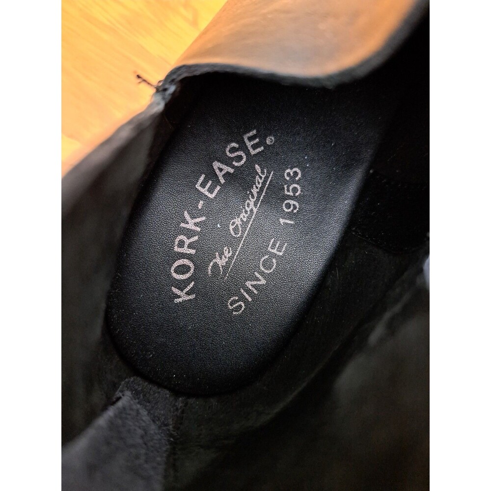 Kork-Ease Womens Skye Leather Ankle Bootie Boot Back Zip US 8.5/EURO 39 Black - Picture 9 of 12